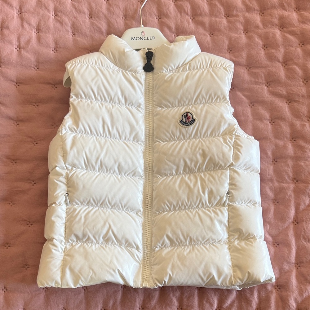 Moncler Kids Ivory Puffer Vest